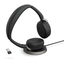 Jabra Evolve2 65 Flex USB MS Stereo Headset - Inc Wireless Charging Pad